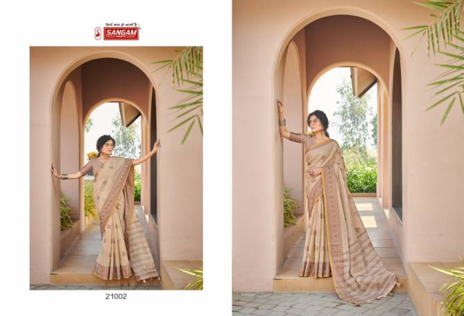 Sangam Amrapali Fancy Designer Festive Wear Cotton Printed Sarees Collection